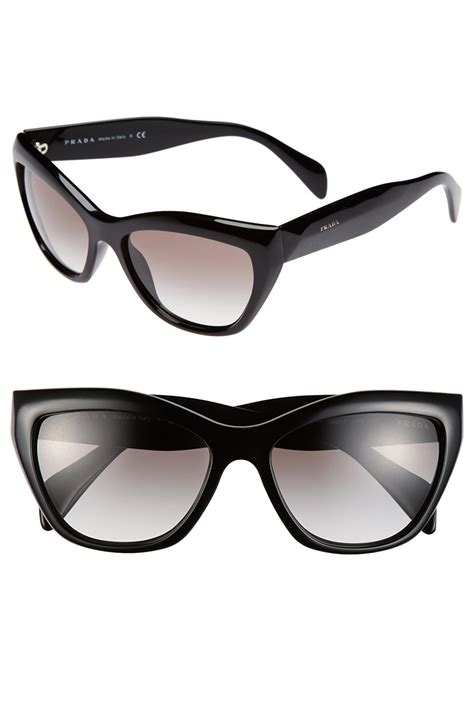 prada square cat eye sunglasses|56mm cat eye sunglasses Prada.